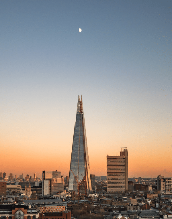 The Shard at sunset