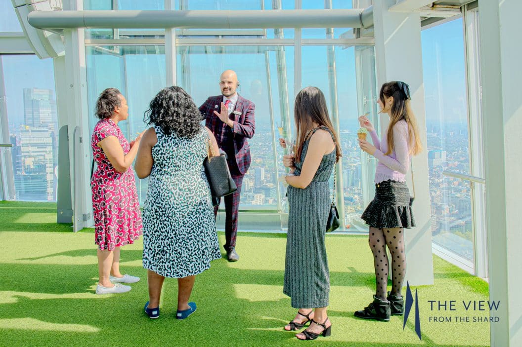 Wild Idol tasting setup inside The View from The Shard