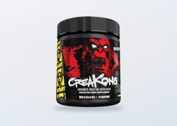 Mutant CreaKong kreatinburk på ren bakgrund