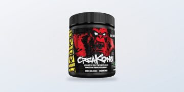 Mutant CreaKong kreatinburk på ren bakgrund