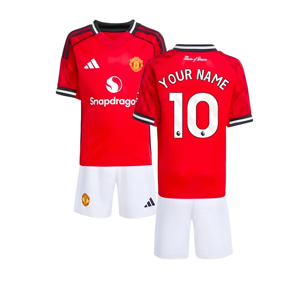 2025-2026 Man Utd Home Mini Kit with space for your name