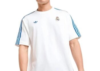 2025-2026 Real Madrid Icon T-Shirt in white and blue
