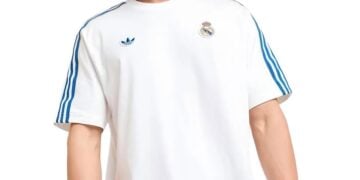 2025-2026 Real Madrid Icon T-Shirt in white and blue