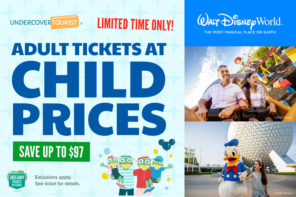 Undercover Tourist Disney ticket offer graphic