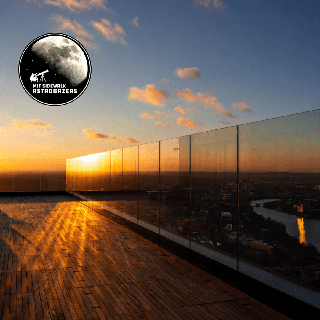 Arte promocional da noite de observação do céu no View Boston