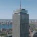 View Boston observation deck above the Boston skyline