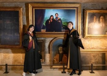 Moving portrait photo spot at Warner Bros. Studio Tour Tokyo