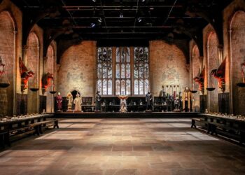 The Great Hall set at Warner Bros. Studios Japan