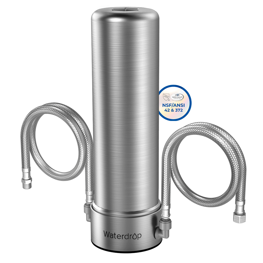 Filtro Waterdropfilter AS13 de acero inoxidable para bajo fregadero