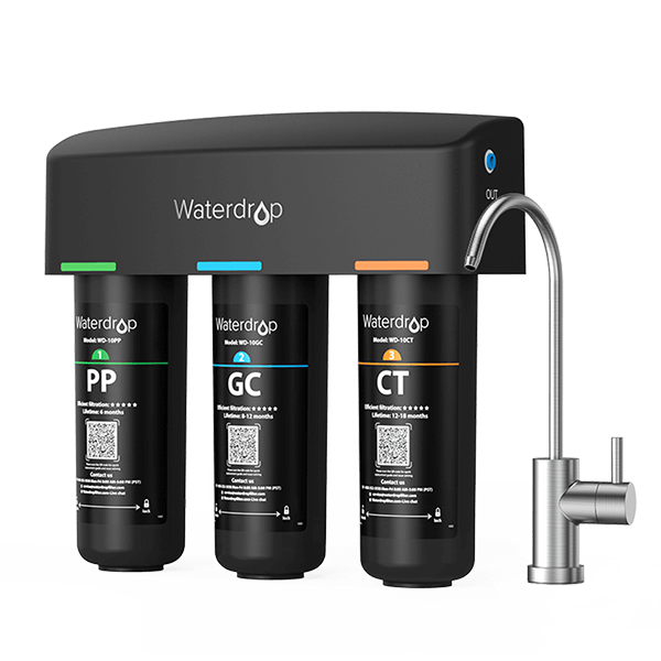 Sistema Waterdropfilter TSB bajo mostrador con grifo dedicado