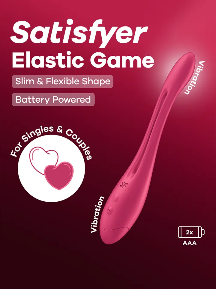 Satisfyer Elastic Game Pink Battery Series porų vibratorius