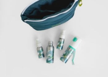 Wype Puffer Pouch with Wype bottles