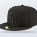 Black New York Yankees New Era Primary Logo 59FIFTY fitted hat