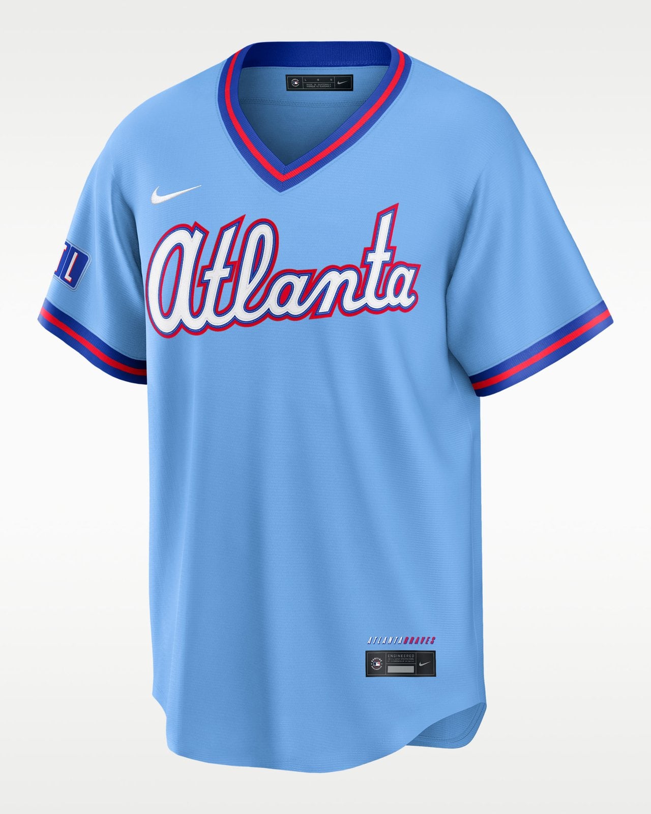 Atlanta Braves Nike City Connect jersey in powder blue