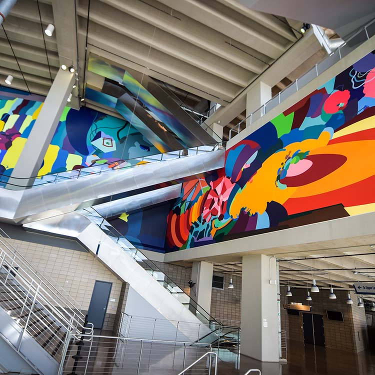 The stadium art collection is a focus of the Art Tour