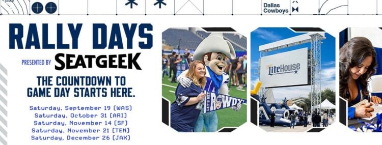 Rally Days event scene at AT&T Stadium
