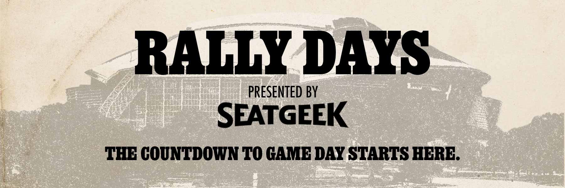 Rally Days tour graphic for AT&T Stadium