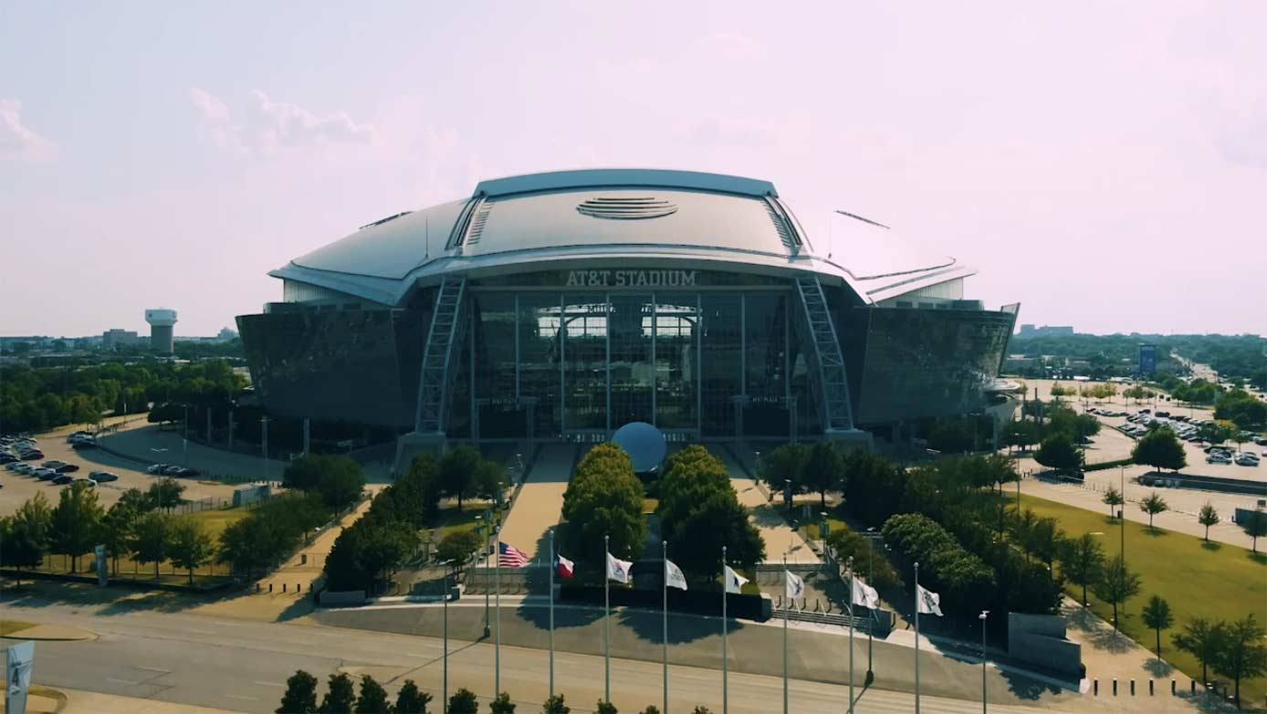 Exterior of AT&T Stadium