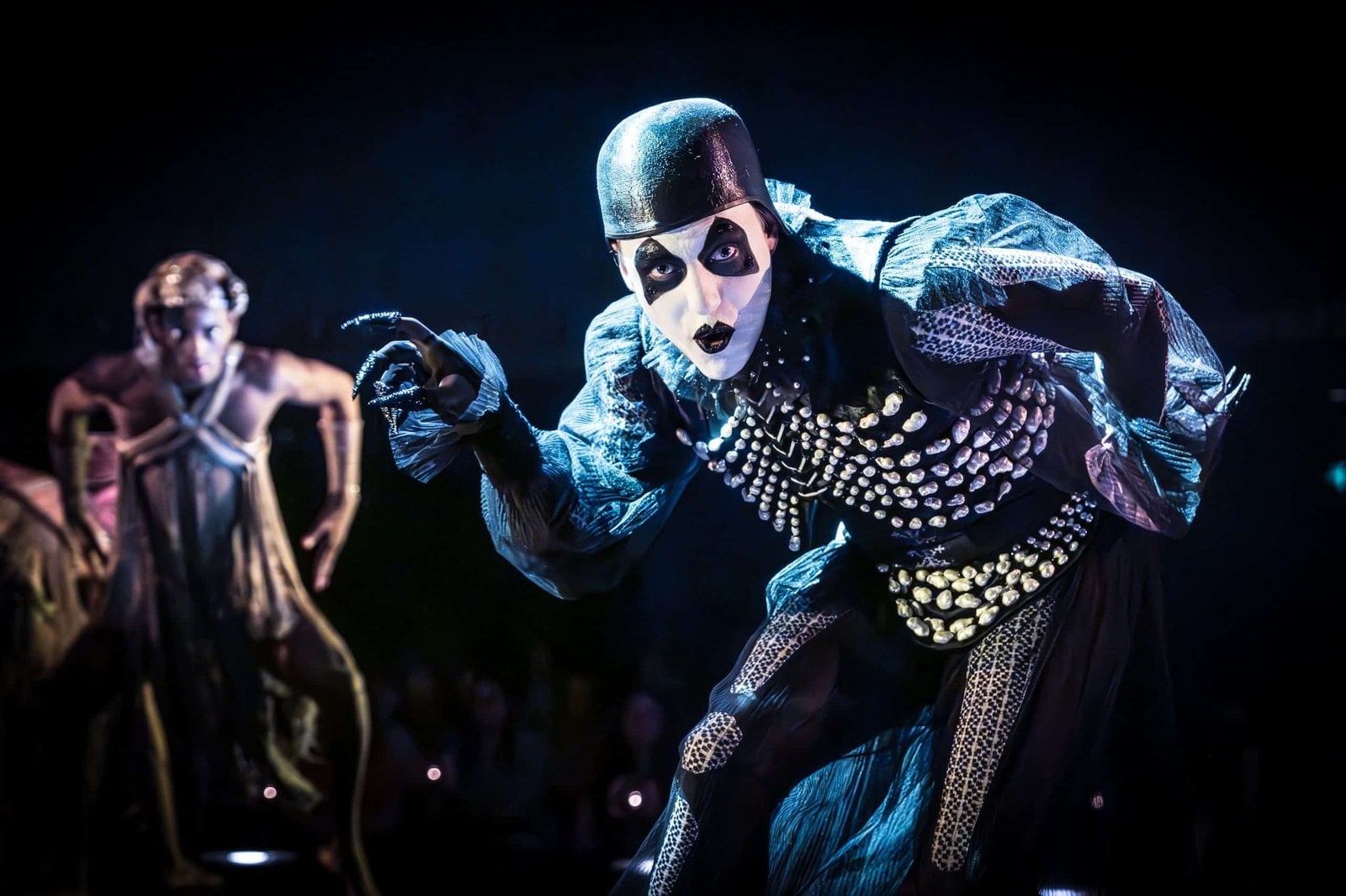 Cabaret performers in a separate stage moment at the Kit Kat Club