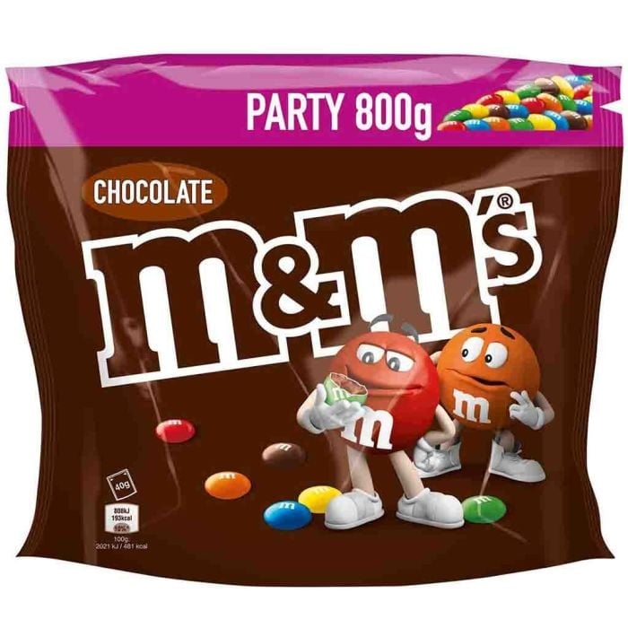 M&M’s Chocolate Party Pack mit bunten Schokolinsen in einer Packung