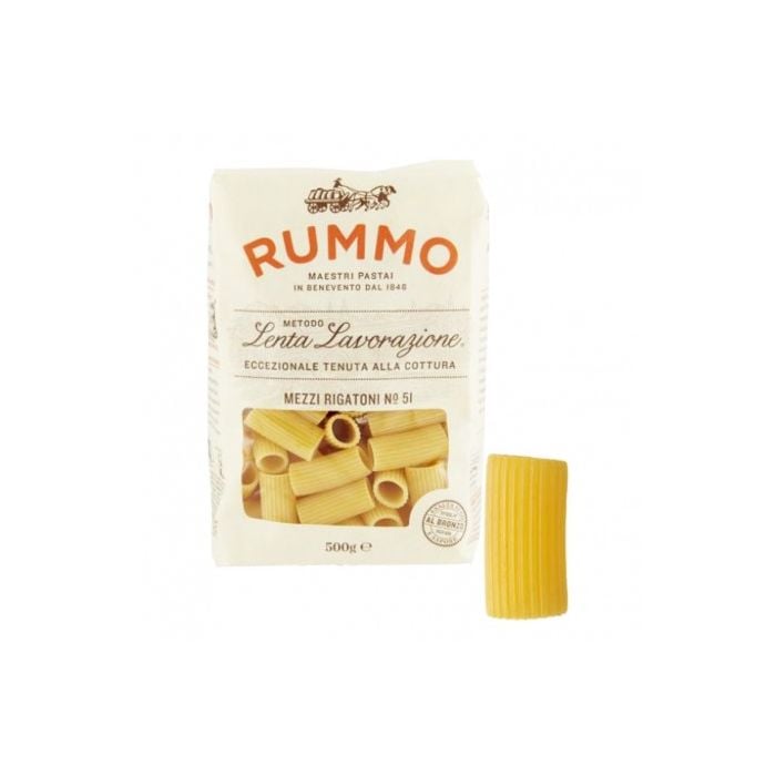 Rummo Mezzi Rigatoni Nr. 51 italienische Pasta im Produktfoto