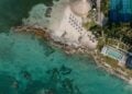 Club Med Cancun resort setting beside the Caribbean