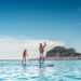 Guests enjoying a water activity off the coast