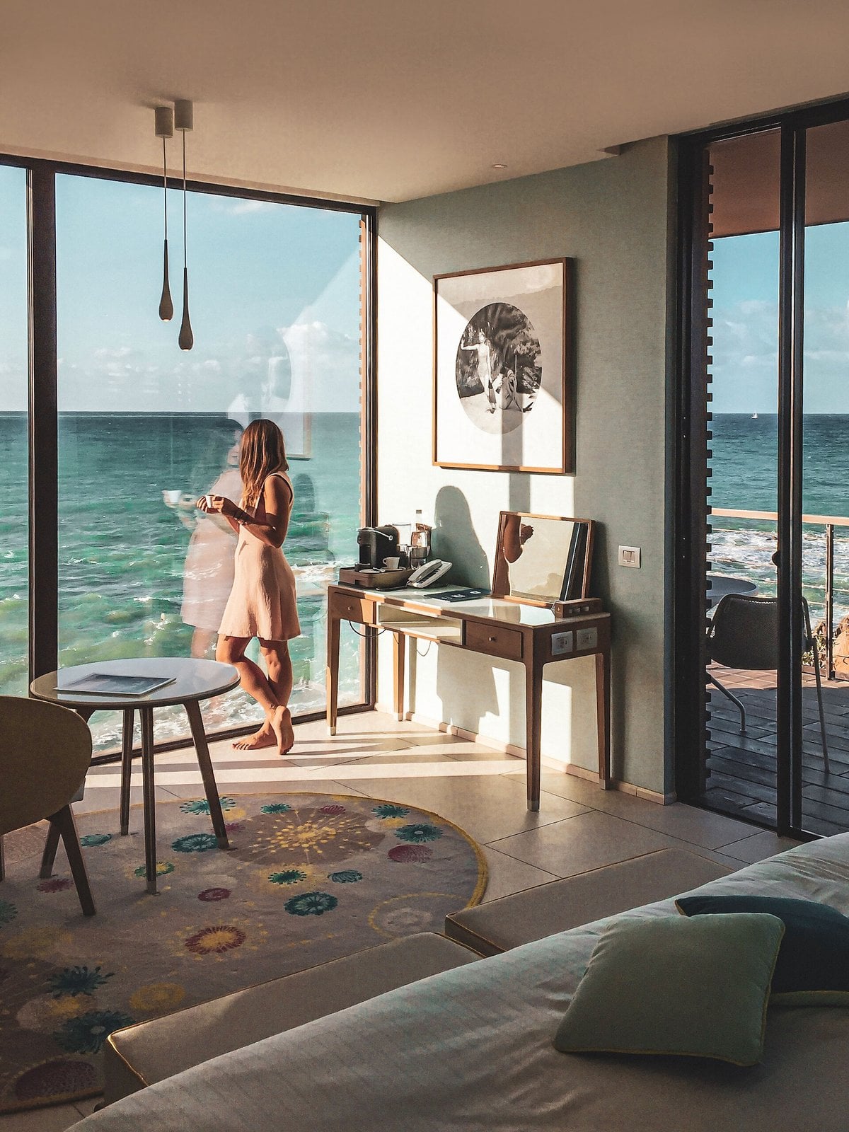 Resort room with a sea view and balcony