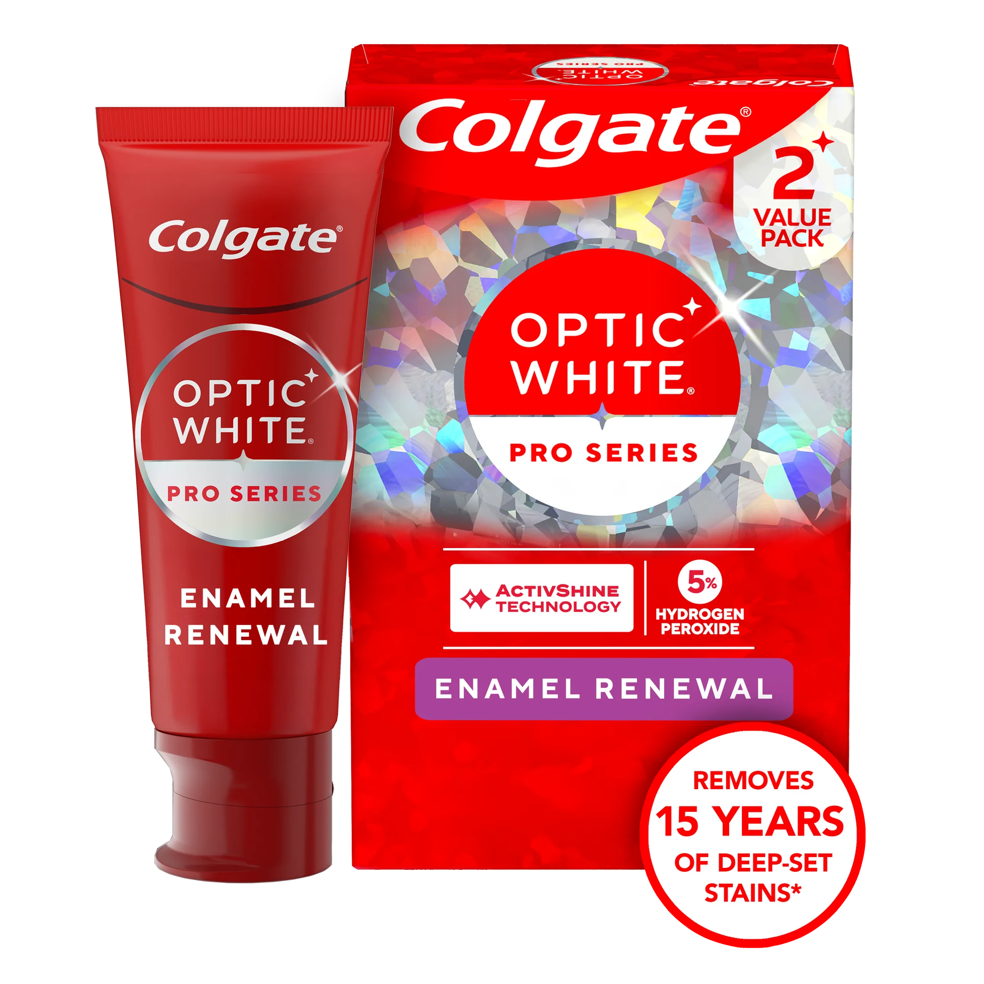 Colgate Optic White Pro Series toothpaste pack