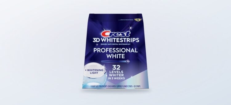Crest 3D Whitestrips Professional White kit with LED light