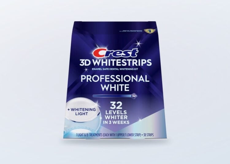 Crest 3D Whitestrips Professional White kit with LED light