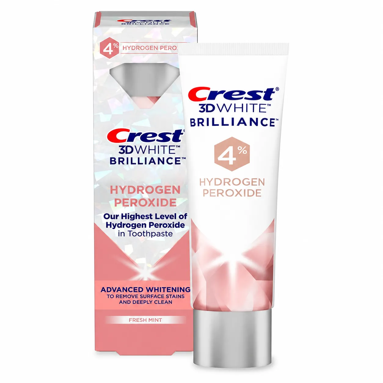 Crest 3D White Brilliance HP toothpaste with fluoride pack