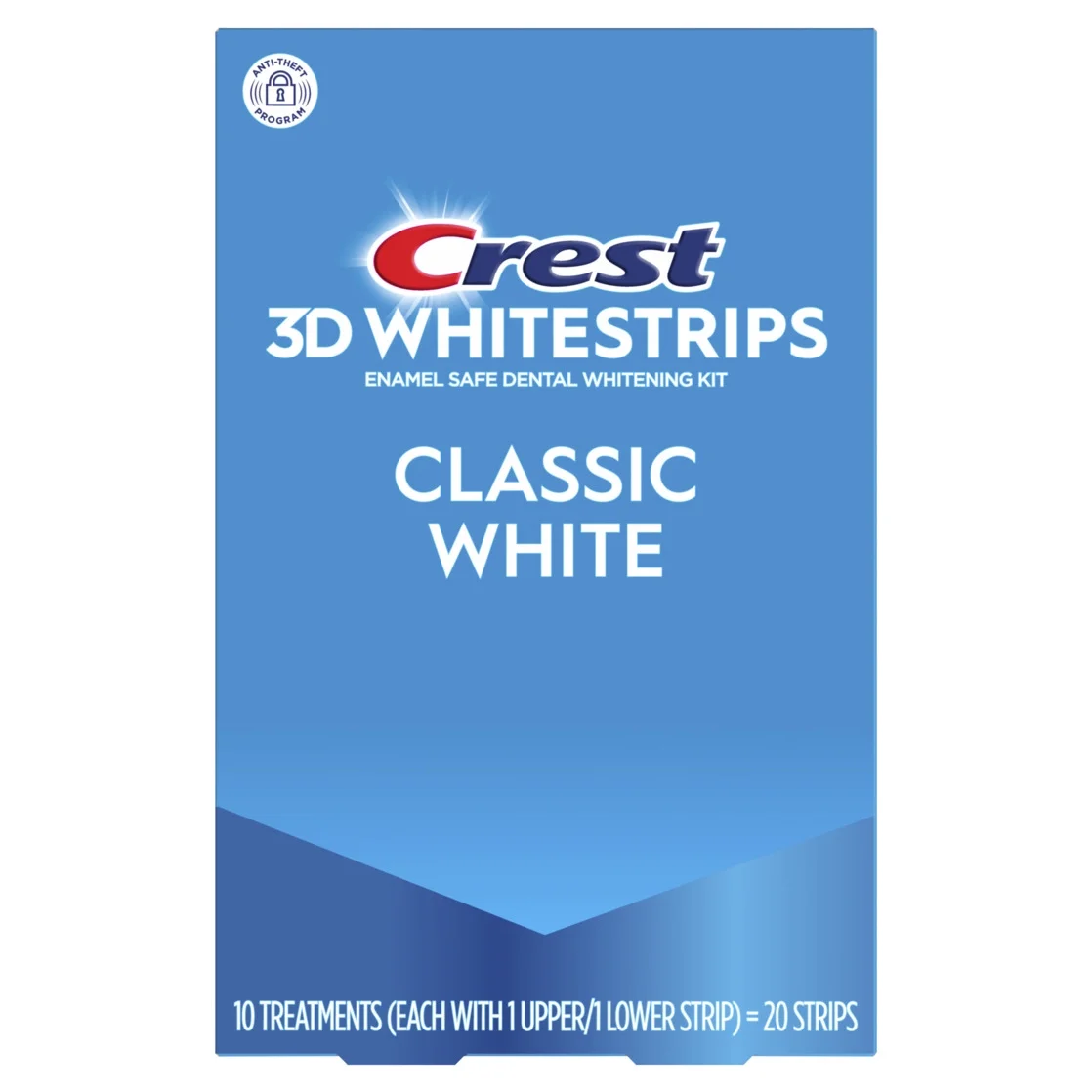 Crest 3D Whitestrips Classic White packet