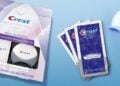 Crest whitening strip kit shown with its light