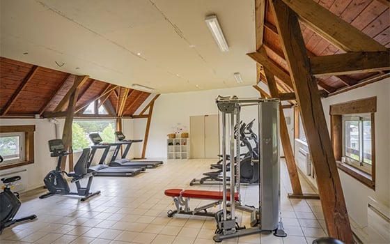Gym facilities at Domaine de Drancourt