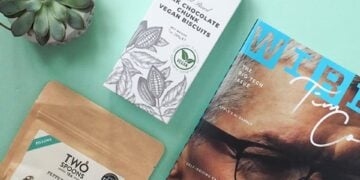 A care gift styled as a small lifestyle scene
