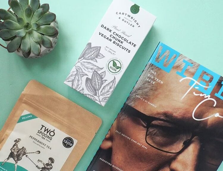 A care gift styled as a small lifestyle scene