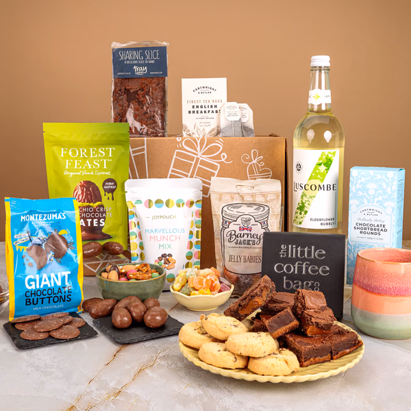 New Parent Food and Drink Hamper with treats