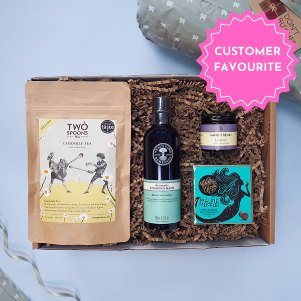 The Recovery Gift Box arranged as a care package