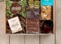 Sharing afternoon tea hamper arranged for a gift