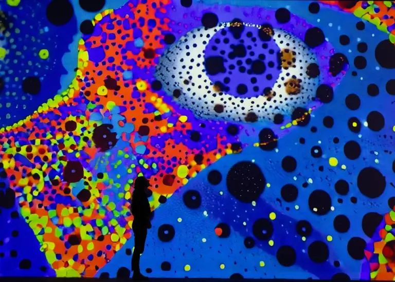 In Bloom art residency installation at Frameless