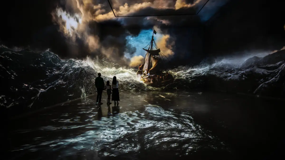 Rembrandt artwork shown in a Frameless gallery
