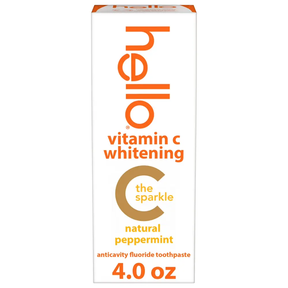 Hello Vitamin C whitening toothpaste with fluoride