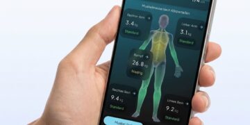 Hume Body Check App auf einem Smartphone
