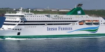 Irish Ferries James Joyce ship at sea