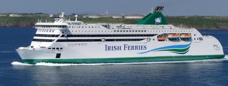 Irish Ferries James Joyce ship at sea