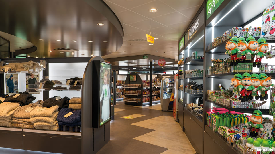 Onboard shop aboard W.B. Yeats
