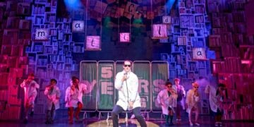 Bonnie Harper as Matilda in a full stage scene