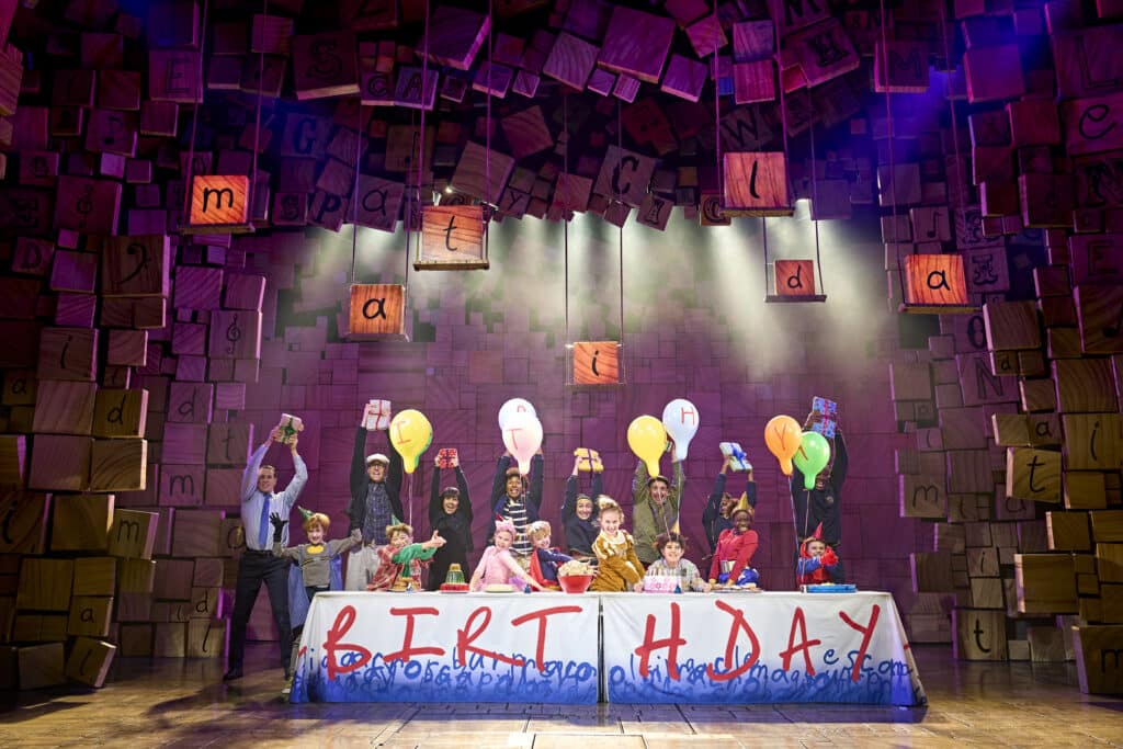 Bonnie Harper as Matilda in a stage scene