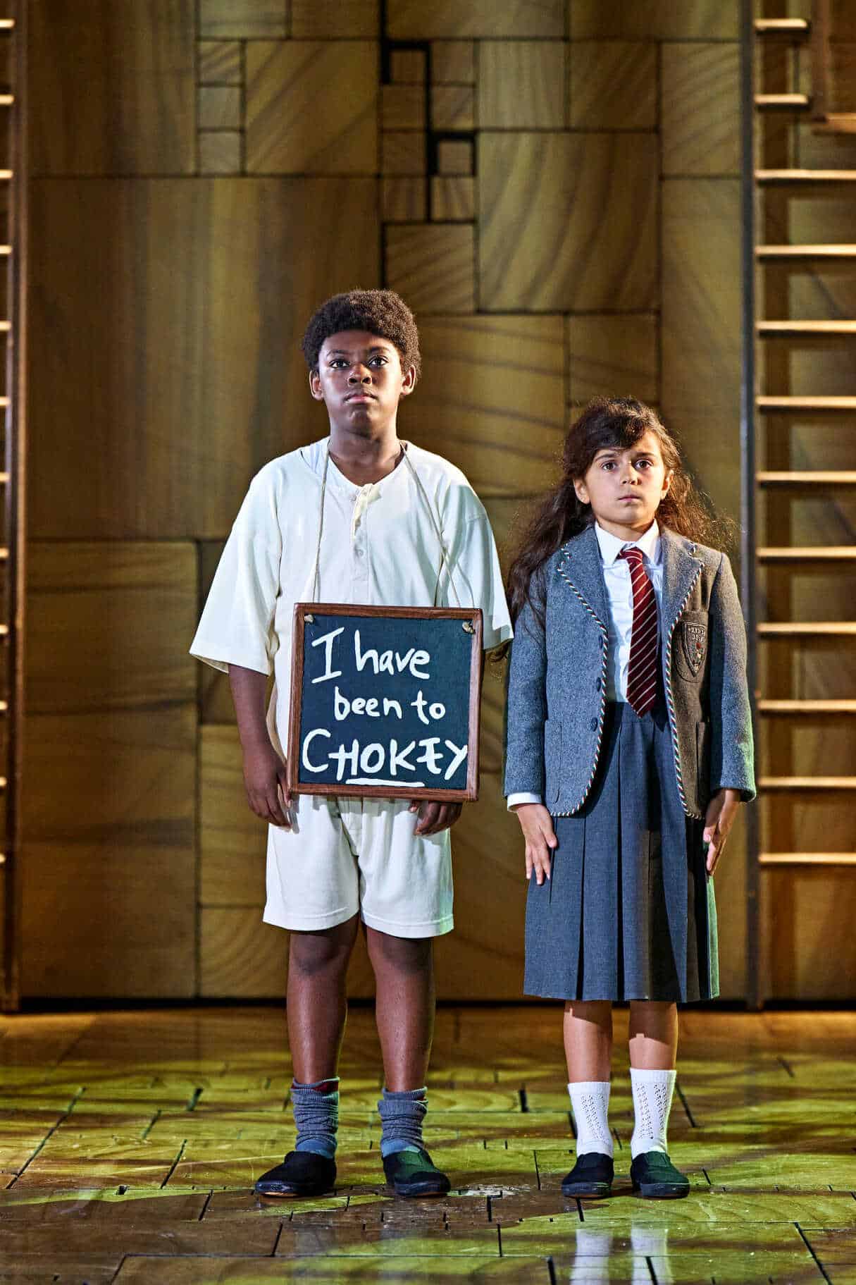 A dance scene from the Matilda stage production